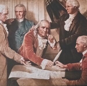 Historical Painting of Founding Fathers